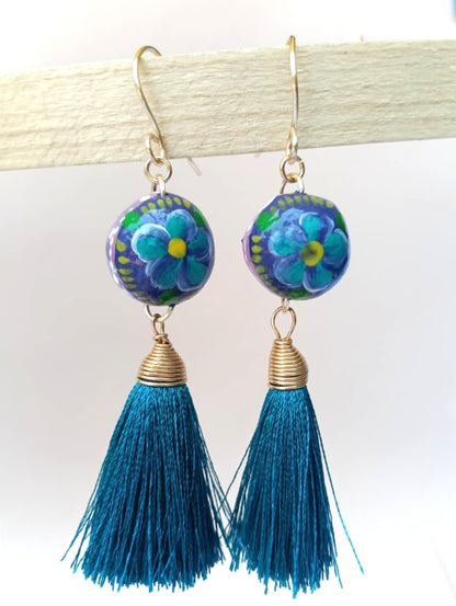 Aretes Flor de jicara