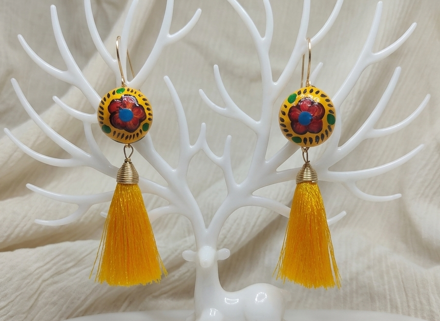 Aretes Flor de jicara