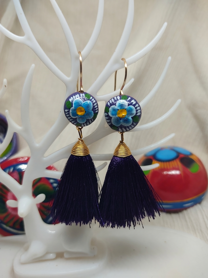 Aretes Flor de jicara