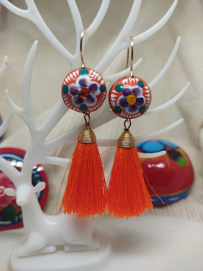 Aretes Flor de jicara